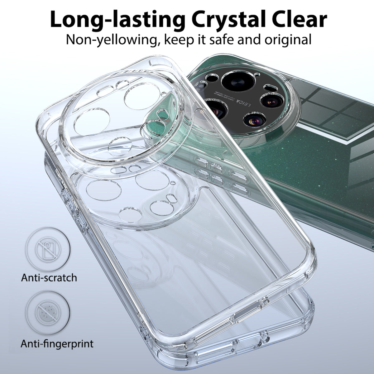 For Xiaomi 17 Ultra 5G Clear Phone Case TPU+Acrylic Shockproof Phone Back Cover