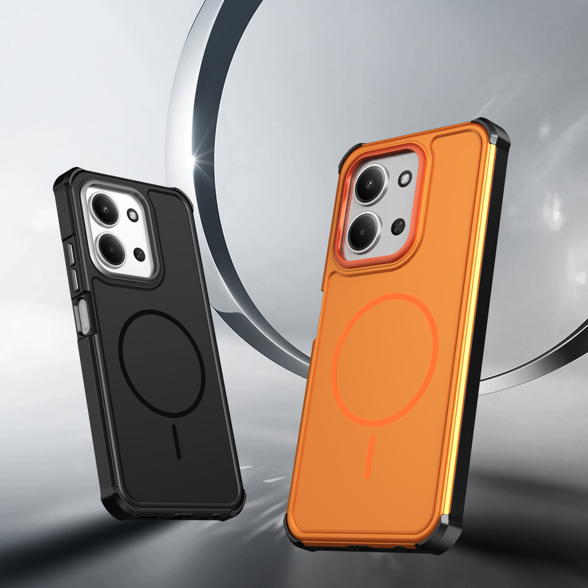 For Xiaomi Poco C85 4G (171mm) / Xiaomi Redmi 15C 5G (Global) (171mm) / Xiaomi Redmi 15C 4G (Global) (171mm) Magnetic Case Shockproof TPU PC Protective Cover