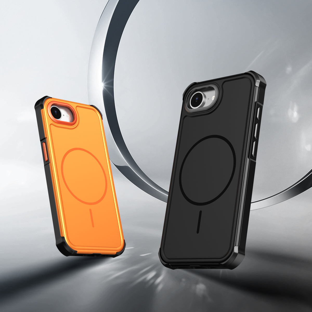 For iPhone 16th / iPhone 17th Magnetic Case Shockproof TPU PC Protective Cover