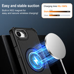 For iPhone 16th / iPhone 17th Magnetic Case Shockproof TPU PC Protective Cover