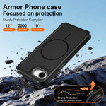 For iPhone 16th / iPhone 17th Magnetic Case Shockproof TPU PC Protective Cover