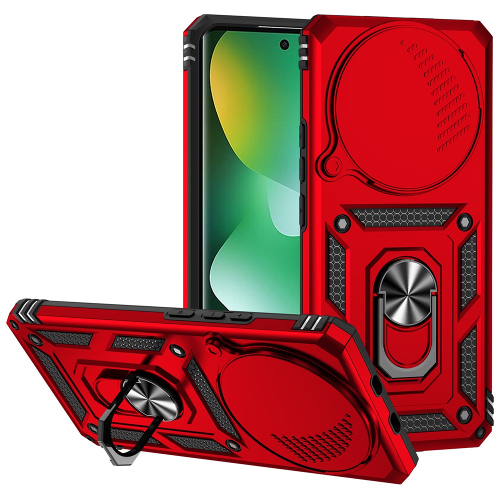 For Xiaomi Redmi Note 15 4G (Global) Case PC + TPU Phone Cover with Lens Protection Kickstand