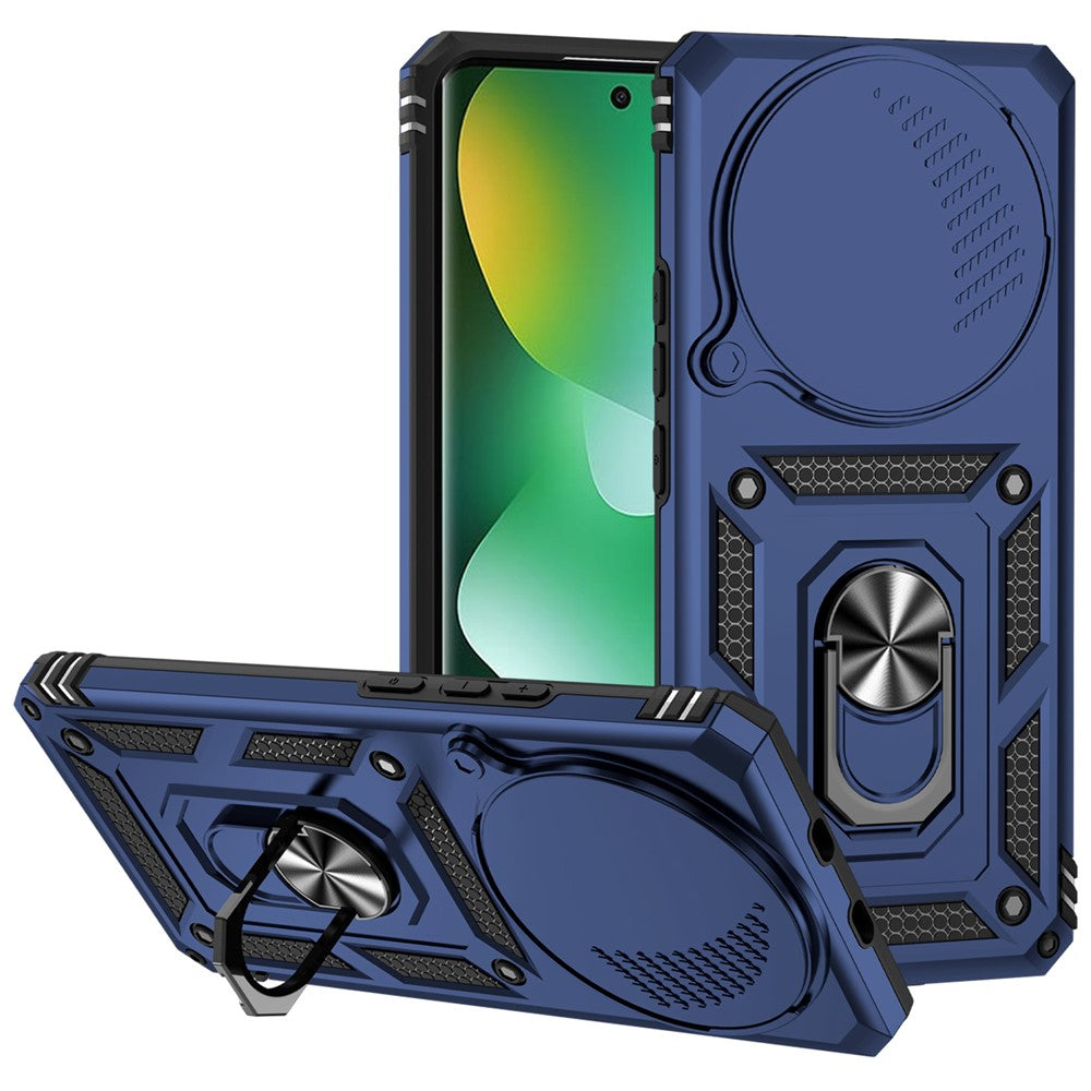 For Xiaomi Redmi Note 15 4G (Global) Case PC + TPU Phone Cover with Lens Protection Kickstand