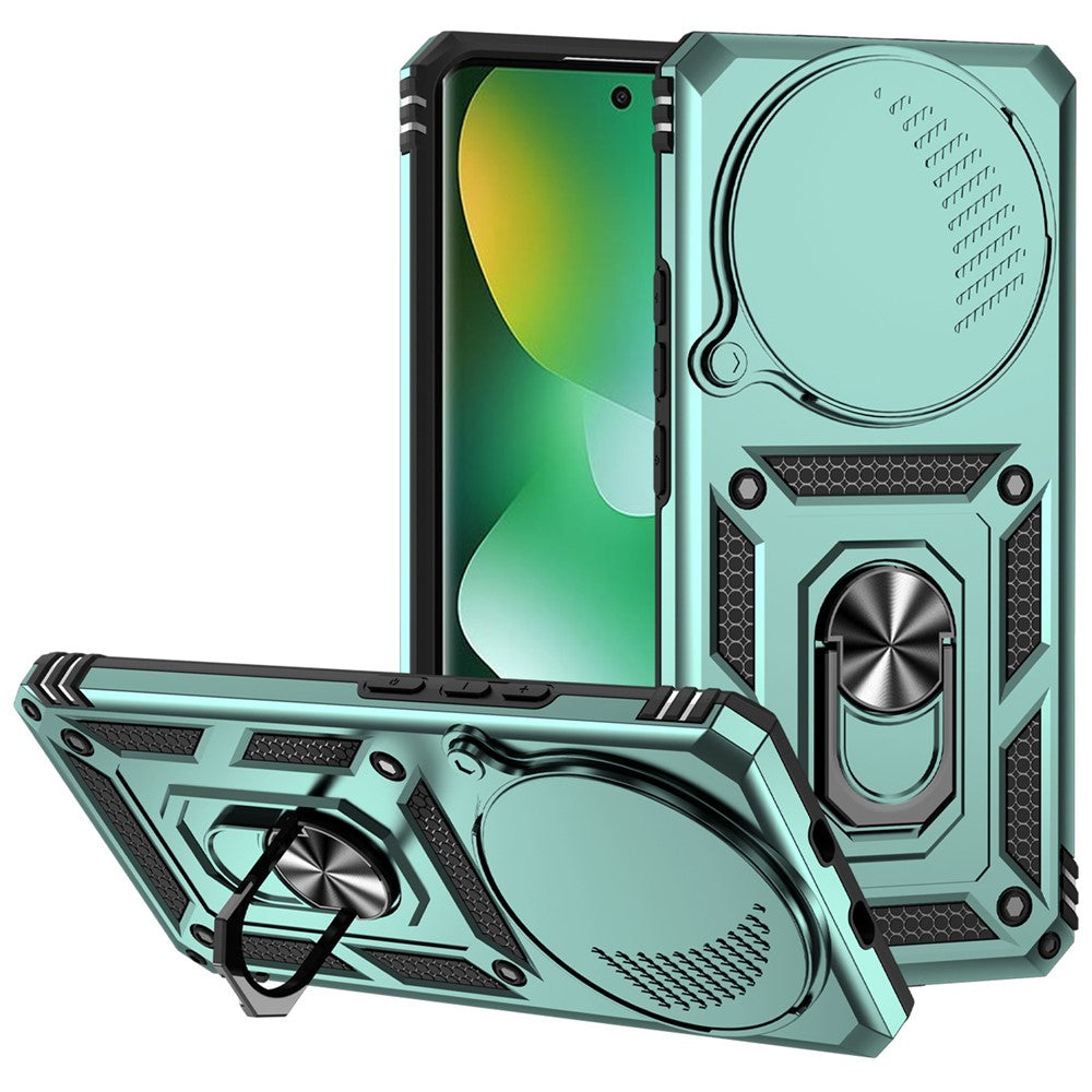 For Xiaomi Redmi Note 15 4G (Global) Case PC + TPU Phone Cover with Lens Protection Kickstand