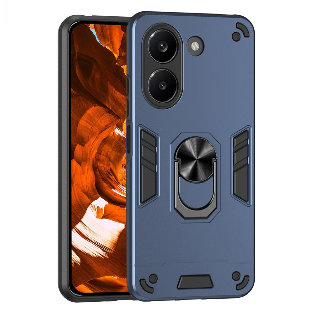 Fodral för Xiaomi Poco X8 Pro 5G / Redmi Turbo 5 5G PC + TPU Drop Defend-mobilskal med ringstöd