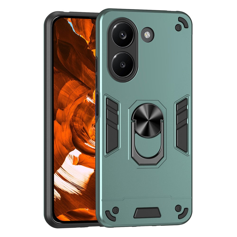 Fodral för Xiaomi Poco X8 Pro 5G / Redmi Turbo 5 5G PC + TPU Drop Defend-mobilskal med ringstöd