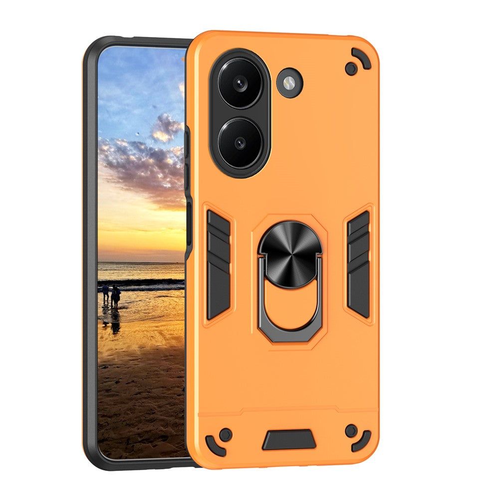 Fodral för Xiaomi Poco X8 Pro 5G / Redmi Turbo 5 5G PC + TPU Drop Defend-mobilskal med ringstöd