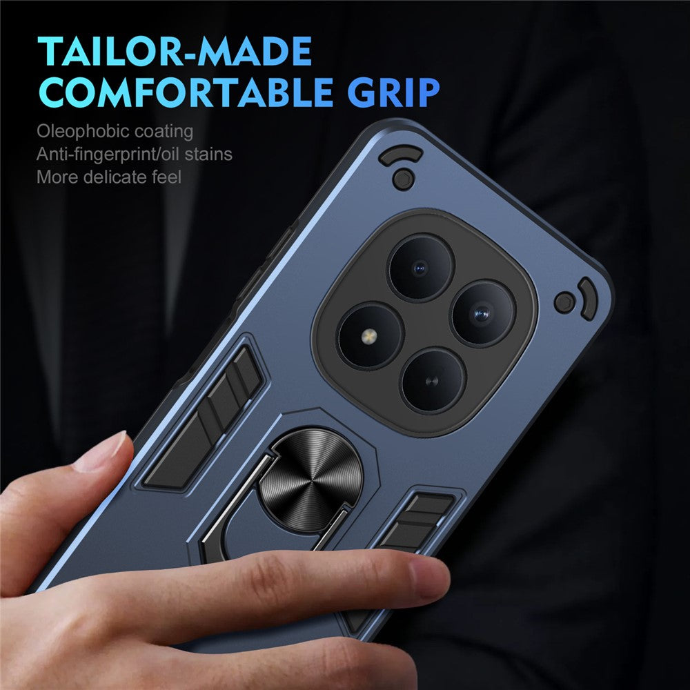 For Xiaomi Redmi Note 15 Pro 4G (Global) Case PC + TPU Drop Defend Phone Cover with Ring Kickstand
