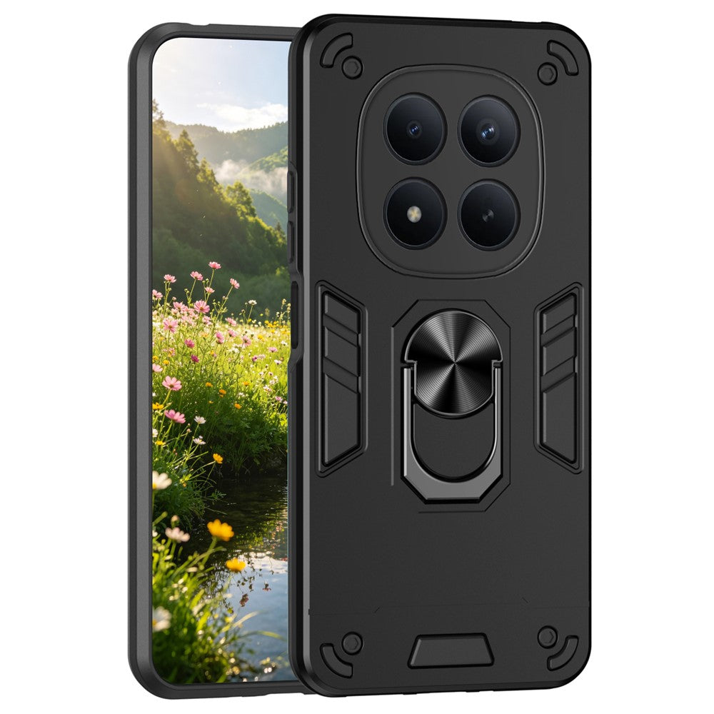 For Xiaomi Redmi Note 15 Pro 4G (Global) Case PC + TPU Drop Defend Phone Cover with Ring Kickstand