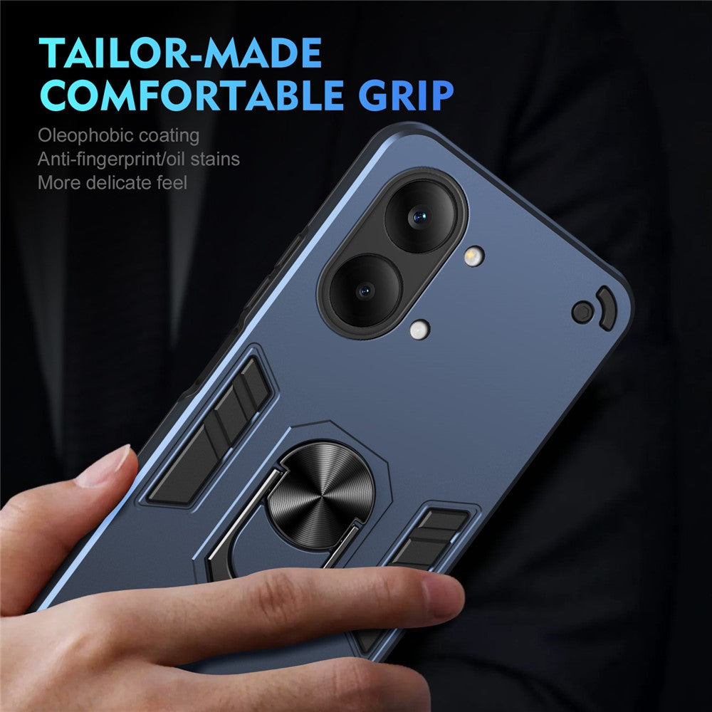 Case For Xiaomi Poco X8 Pro Max 5G  /  Redmi Turbo 5 Max 5G PC + TPU Drop Defend Phone Cover with Ring Kickstand
