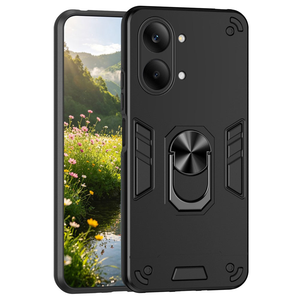 Case For Xiaomi Poco X8 Pro Max 5G  /  Redmi Turbo 5 Max 5G PC + TPU Drop Defend Phone Cover with Ring Kickstand
