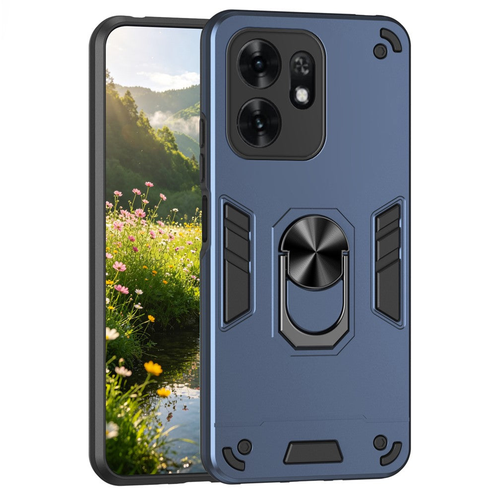 For Honor X6d 5G Cover PC + TPU Drop Defend Telefoncover med Ring Kickstand