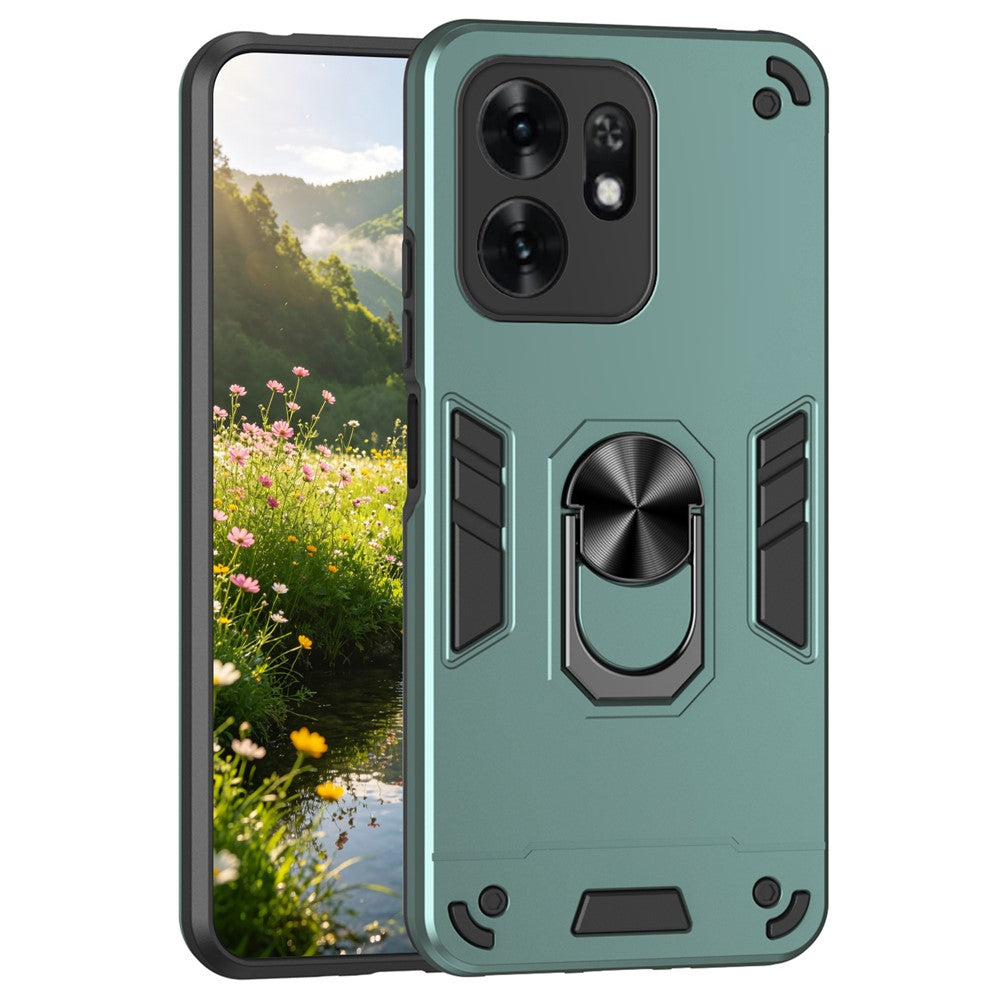For Honor X6d 5G Cover PC + TPU Drop Defend Telefoncover med Ring Kickstand