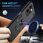 Case For Oppo Reno15 Pro Max 5G (Global)  /  Reno15 Pro 5G (China) PC + TPU Drop Defend Phone Cover with Ring Kickstand