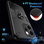 Case For Oppo Reno15 Pro Max 5G (Global)  /  Reno15 Pro 5G (China) PC + TPU Drop Defend Phone Cover with Ring Kickstand
