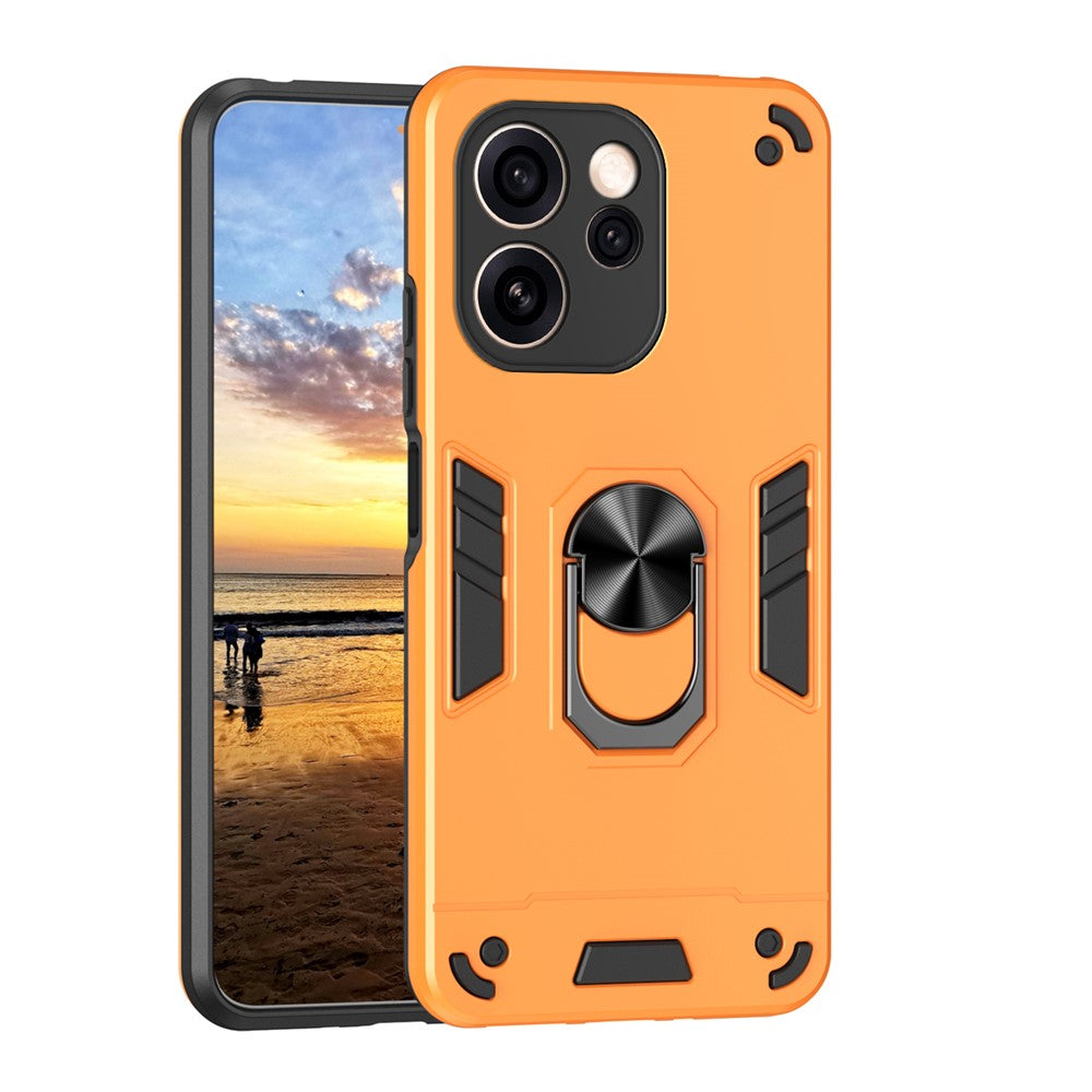 Case For Oppo Reno15 Pro Max 5G (Global)  /  Reno15 Pro 5G (China) PC + TPU Drop Defend Phone Cover with Ring Kickstand