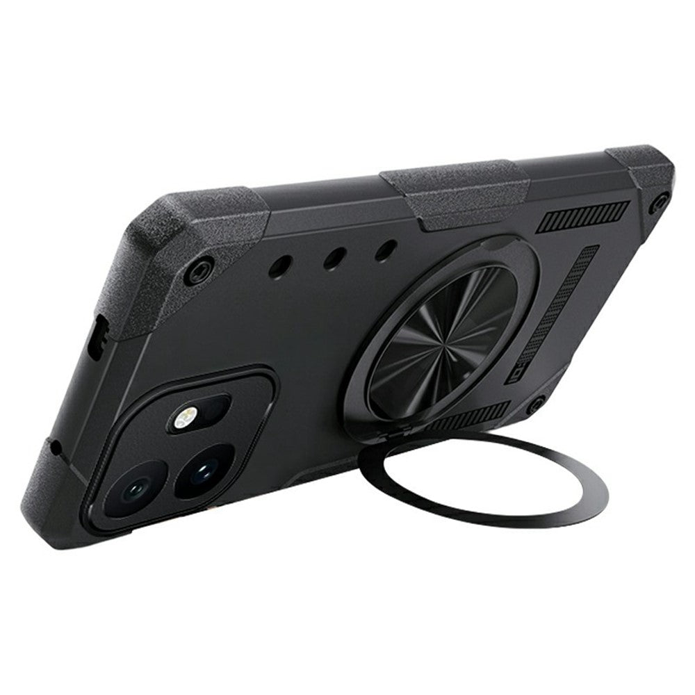 OnePlus 15T 5G Magnetiskt Skal 360° Roterande Ring Stativ TPU mobilskal