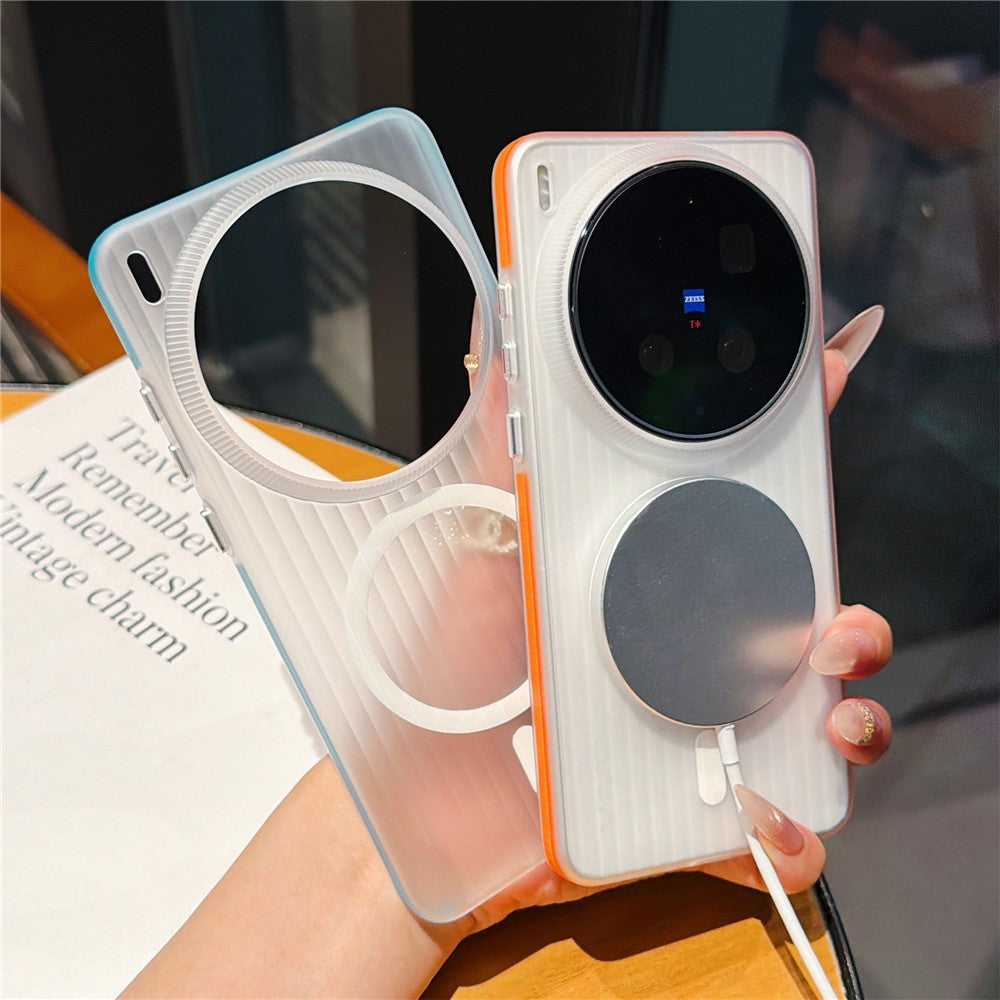 Til vivo X300 Ultra 5G Magnetisk Telefoncover Mat Tekstur Stødsikkert Beskyttende PC-cover