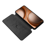 For Oppo Find X9 Ultra 5G Case Carbon Fiber Texture Drop-Proof PU Leather Phone Cover