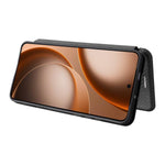 For Oppo Find X9 Ultra 5G Case Carbon Fiber Texture Drop-Proof PU Leather Phone Cover