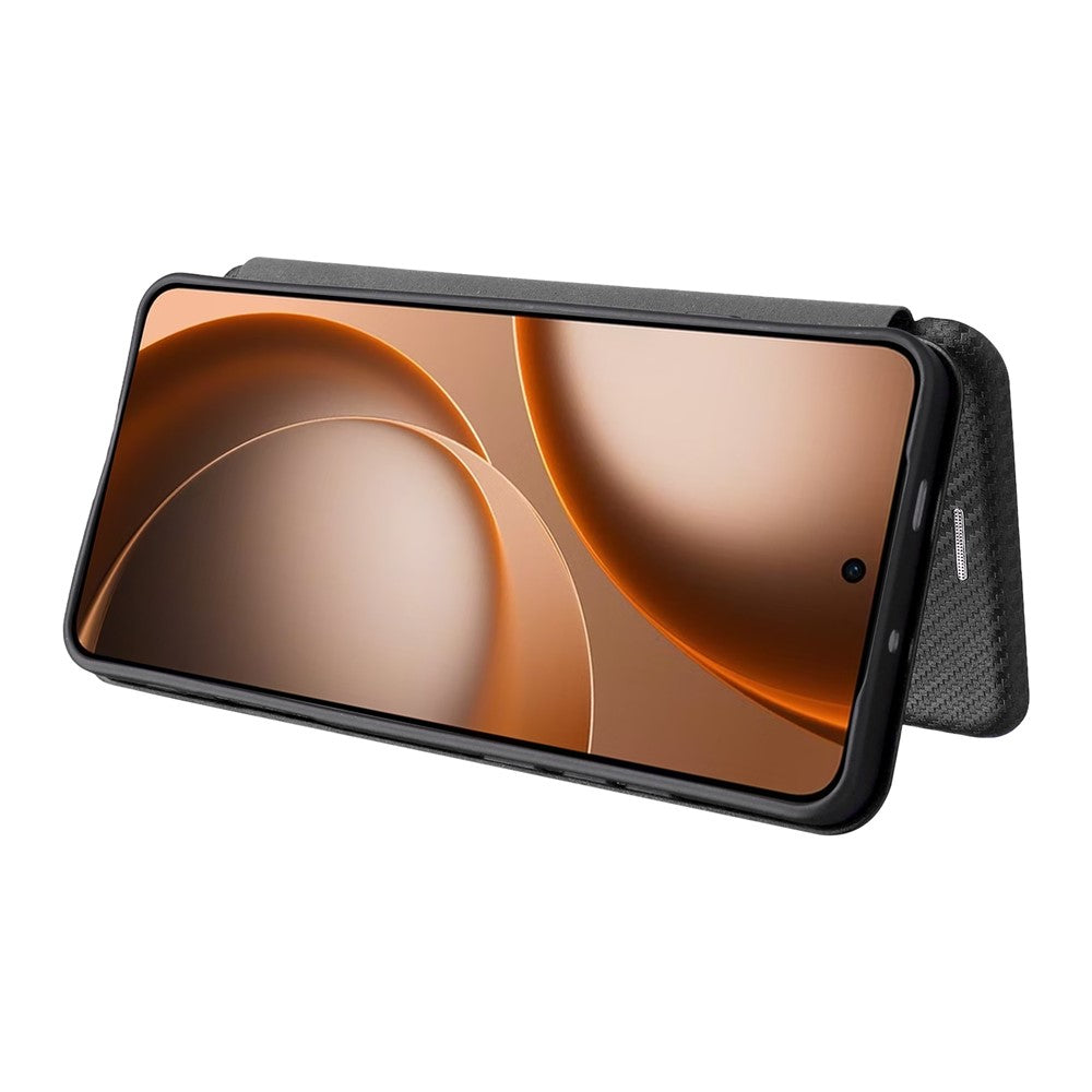 For Oppo Find X9 Ultra 5G Case Carbon Fiber Texture Drop-Proof PU Leather Phone Cover