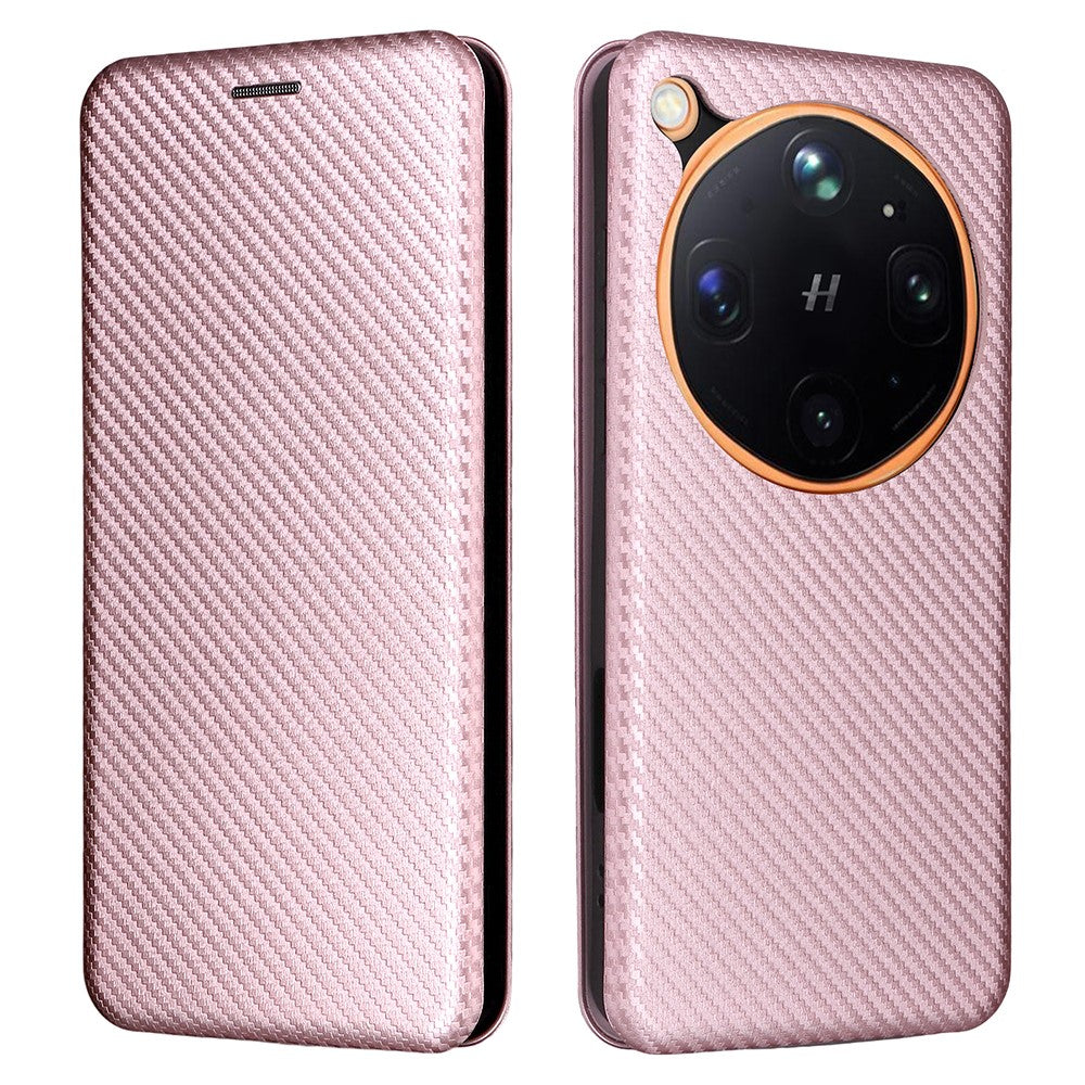 For Oppo Find X9 Ultra 5G Case Carbon Fiber Texture Drop-Proof PU Leather Phone Cover