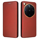 For Oppo Find X9 Ultra 5G Case Carbon Fiber Texture Drop-Proof PU Leather Phone Cover
