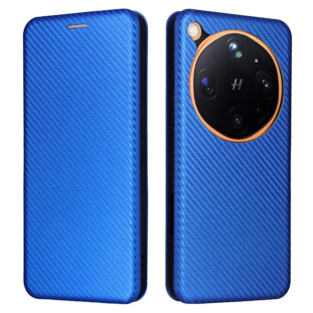 For Oppo Find X9 Ultra 5G Case Carbon Fiber Texture Drop-Proof PU Leather Phone Cover