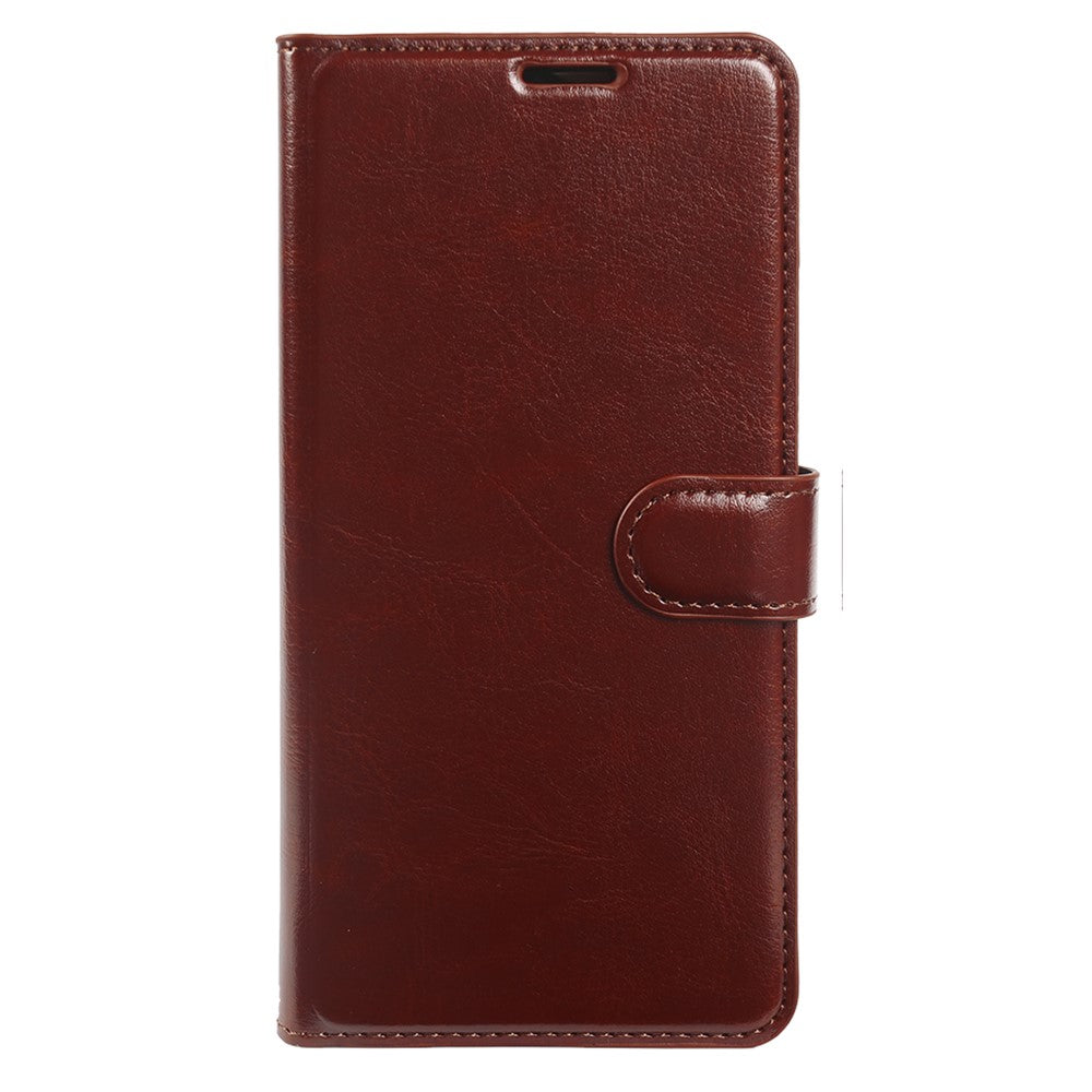 For iPhone 14 Pro Max Wallet Case Crazy Horse Texture Leather Flip Phone Cover with Magnetic Closure