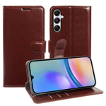 For Samsung Galaxy A05s 4G Wallet Case Crazy Horse Texture Leather Flip Phone Cover with Magnetic Closure
