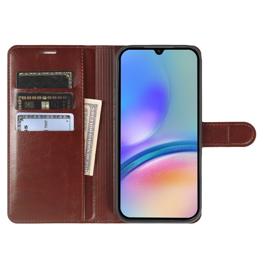 For Samsung Galaxy A05s 4G Wallet Case Crazy Horse Texture Leather Flip Phone Cover with Magnetic Closure