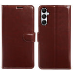 For Samsung Galaxy A05s 4G Wallet Case Crazy Horse Texture Leather Flip Phone Cover with Magnetic Closure