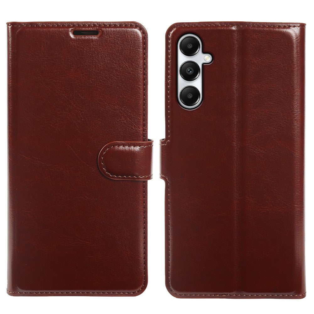 For Samsung Galaxy A05s 4G Wallet Case Crazy Horse Texture Leather Flip Phone Cover with Magnetic Closure