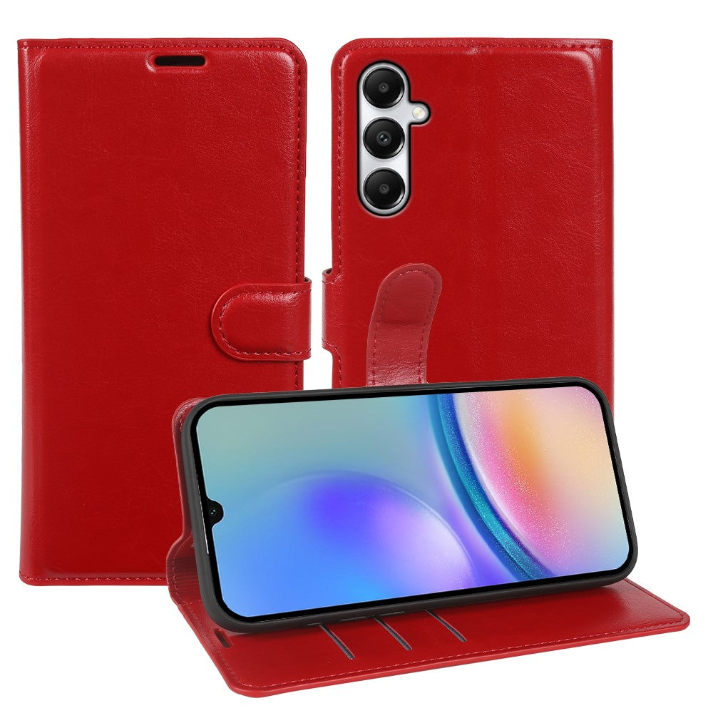 For Samsung Galaxy A05s 4G Wallet Case Crazy Horse Texture Leather Flip Phone Cover with Magnetic Closure