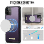 CASEME for iPhone 12  / 12 Pro C69 Series Magnetic Case Leather Coated TPU Phone Cover