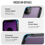 CASEME for iPhone 12  / 12 Pro C69 Series Magnetic Case Leather Coated TPU Phone Cover