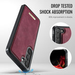 CaseMe til Samsung Galaxy S23 C69-serien Magnetisk Cover Læderbelagt TPU Telefoncover