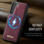 CaseMe til Samsung Galaxy S23 C69-serien Magnetisk Cover Læderbelagt TPU Telefoncover