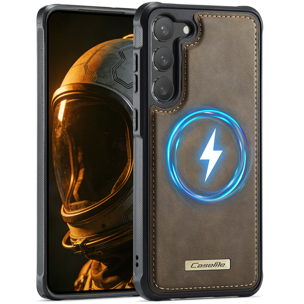 CaseMe til Samsung Galaxy S23 C69-serien Magnetisk Cover Læderbelagt TPU Telefoncover