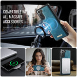 CaseMe Til Samsung Galaxy S21+ 5G C69 Series Magnetisk Cover I Læderbelagt TPU