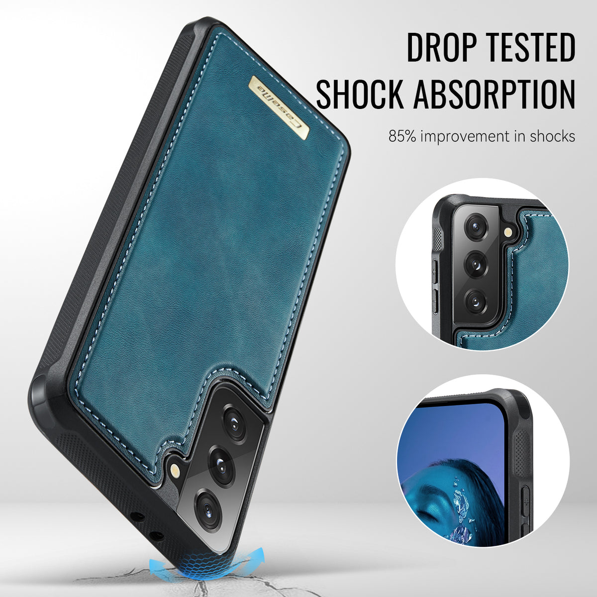 CaseMe Til Samsung Galaxy S21+ 5G C69 Series Magnetisk Cover I Læderbelagt TPU