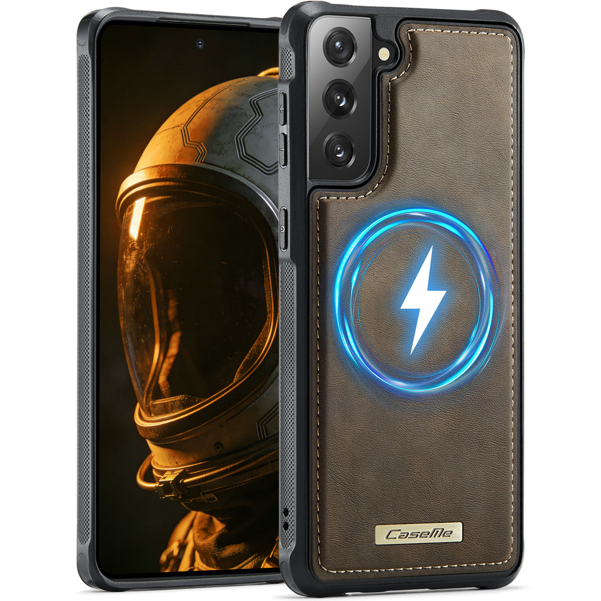 CaseMe Til Samsung Galaxy S21+ 5G C69 Series Magnetisk Cover I Læderbelagt TPU