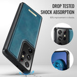CaseMe For Samsung Galaxy S21 Ultra 5G C69 Series Magnetic Case Leather Coated TPU Phone Cover