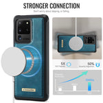 CaseMe för Samsung Galaxy S20 Ultra C69-serien magnetiskt skal läderbelagt TPU-mobilskal