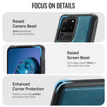 CaseMe magnetisk cover i C69-serien til Samsung Galaxy S20 Ultra, TPU-mobilcover med læderbelægning