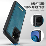 CaseMe magnetisk cover i C69-serien til Samsung Galaxy S20 Ultra, TPU-mobilcover med læderbelægning