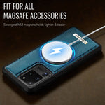 CaseMe magnetisk cover i C69-serien til Samsung Galaxy S20 Ultra, TPU-mobilcover med læderbelægning