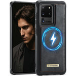 CaseMe för Samsung Galaxy S20 Ultra C69-serien magnetiskt skal läderbelagt TPU-mobilskal