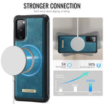 CaseMe For Samsung Galaxy S20 FE C69 Series Magnetic Case Leather Coated TPU Phone Cover