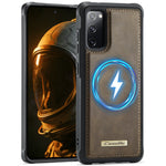 CaseMe For Samsung Galaxy S20 FE C69 Series Magnetic Case Leather Coated TPU Phone Cover